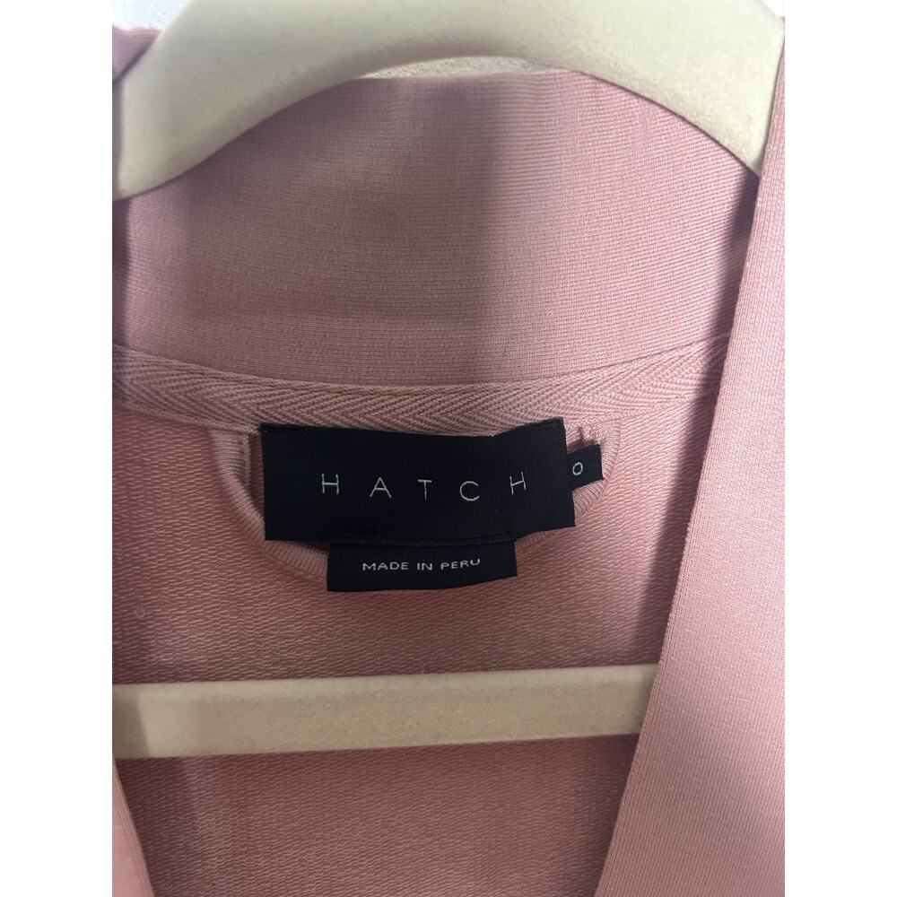 HATCH Collection Womens Mauve Pink Tencel Faux Wrap Romper Size 0/XS - Picture 2 of 7